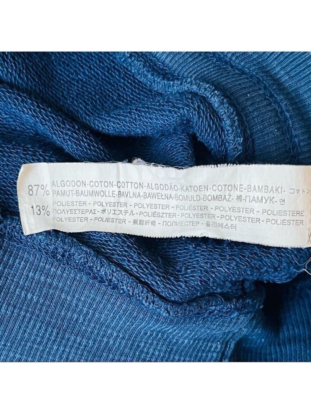 𝅺zara Kids blue hoodie size 5-6 years (118 cm) embroidered skate and street - Picture 5 of 7